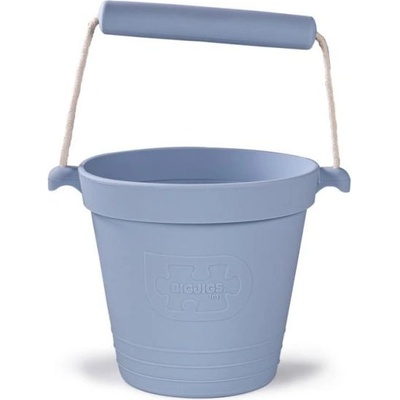 Bigjigs Toys Плажно ведро светло сиво