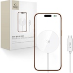 Tech-Protect a50 magnetic magsafe wireless charger 25w qi2.2 white (5906302339389)