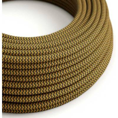 Crative Cables RZ27 medovo zlatý a 3x0,75mm² antracitový 1 m