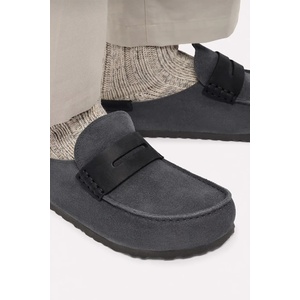 Birkenstock чехли сабо от велур Naples Wrapped double stitch Mixed Leather (1032417)