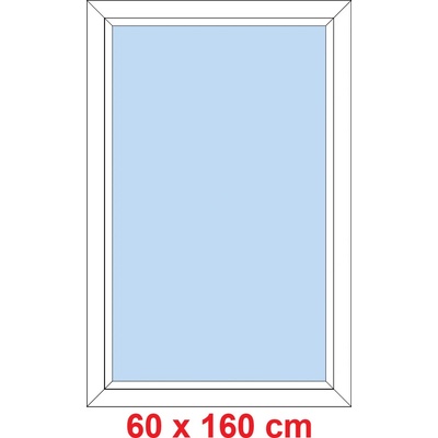 Soft Plastové okno 60x160 cm, FIX neotevíravé, Winchester levé