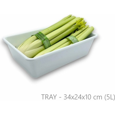 Usporadejto.cz Organizér, úložný box do špajze, zásuviek 34 x 24 x 10 cm, biela
