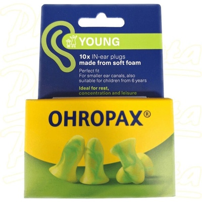Ohropax Chránič sluchu YOUNG 10 ks