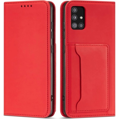 HQWear Калъф с отделение за карти Magnet Card Case за Samsung Galaxy A13 5G, червен (9145576251133)