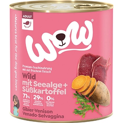 WOW Zvěřina s batáty Adult 800 g