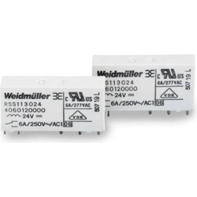 Weidmüller RSS113012 12Vdc-Rel1U, 4061610000-1 zátěžové relé, monostabilní, 1 cívka, 250 V/AC, 250 V/DC, 6 A, 1 ks