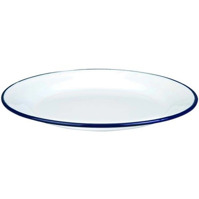 Smaltový talíř MODROBÍLÝ O 26 cm Ibili