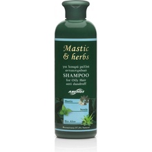Mastic & herbs Prírodný šampón proti lupinám na mastné vlasy 300 ml