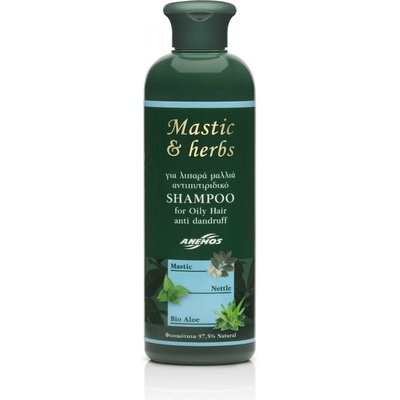 Mastic & herbs Prírodný šampón proti lupinám na mastné vlasy 300 ml