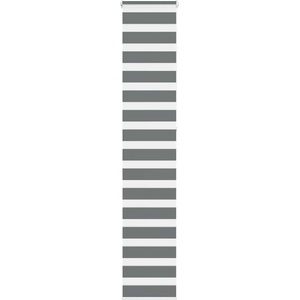vidaXL Зебра щора, тъмносива, 45x230 см, ширина на плата 40, 9 см, полиестер (4014172)