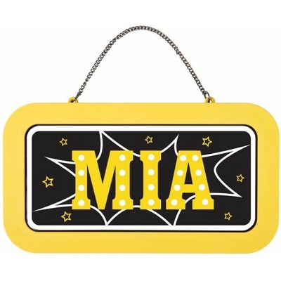 Albi Neonová cedulka se jménem - Mia