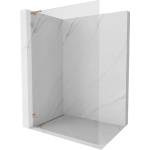 Mexen Lunar L душ кабина Walk-in лява 50 x 200 см, прозрачно 8 мм, четкана мед - 830L-050-000-65-00-L (830L-050-000-65-00-L)
