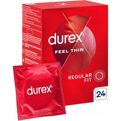 Durex Feel Thin Regular Fit 24 ks