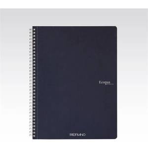 Fedrigoni Ecoqua A4 70 листа тъмносиня карирана тетрадка със спирала 19290104 (19290104)