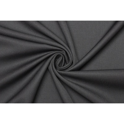 Kostýmový kepr (twill) směsový elastický - Tmavě šedý