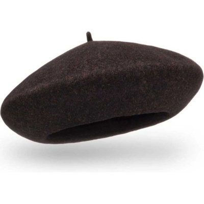 TONAK Hnědý dámský baret FLORA 100% vlna Woolmark Quality