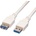 Roline Кабел Roline 11.99. 8977, USB 3.1 type A към USB 3.1 type A female, 0.8m, бял