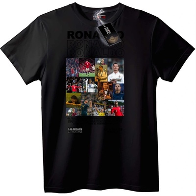 NOONEBRAND Тениска Ronaldo Футболна легенда - S, White
