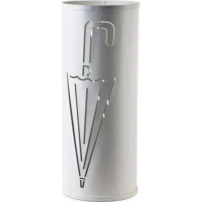 Mondex Kovový stojan na deštníky Cedric White Umbrella, 49,5x20 cm – Zboží Dáma