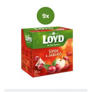 LOYD Tea пирамидален шипка + ябълка 9 x 40 г