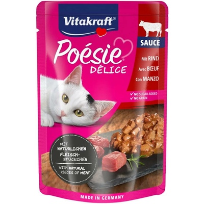 Vitakraft Cat Poésie Délice Sauce hovězí 85 g