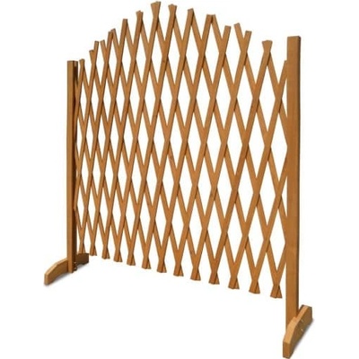 FurniGO Zahradní mřížkový plot 200x107 cm - přírodní