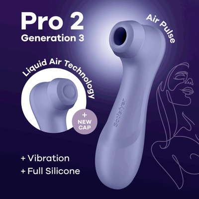 Satisfyer Pro 2 Generation 3 with Liquid Air Technology Lilac