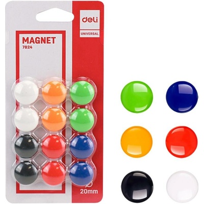Deli Magnet 20mm 12ks E7824