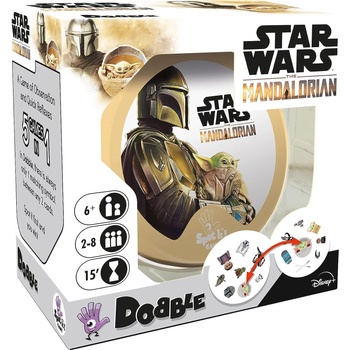 Asmodee Настолна игра Dobble: Star Wars Mandalorian - парти (BGBG0004292N)