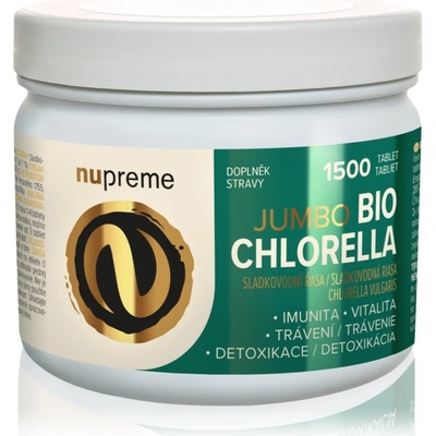 Nupreme BIO Chlorella Jumbo 1500 tablet – Zboží Mobilmania