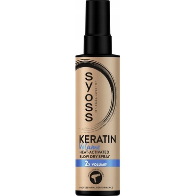 Syoss Keratin Volume sprej na ochranu vlasov pred teplom pre zväčšenie objemu 200 ml