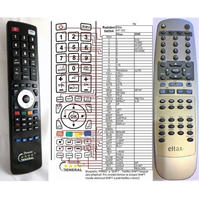 Dálkový ovladač General ELTAX HT-153DVD – Hledejceny.cz