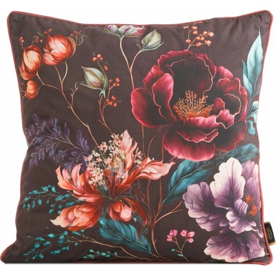 Takoy PREMIUM obojstranná z mäkkého zamatu s motívom kvetov a lemovkou po okrajoch-HF-457993 45 x 45 cm