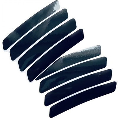 Samolepky reflexní ShamanRacing na ráfek set 8ks černé