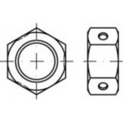 TOOLCRAFT TO-5444055 šestihranné matice M20 84032 ocel galvanizováno zinkem 100 ks