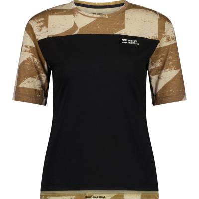 Mons Royale Дамска фланелка с къс ръкав за колоездене Mons Royale Women's Diversion Merino Bike Jersey S/S Cycling jersey - MR Grunge / Black - размер XS (156-2458-0411)
