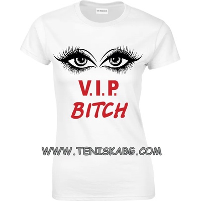 Fruit of the Loom Тениска със надпис - VIP Bitch