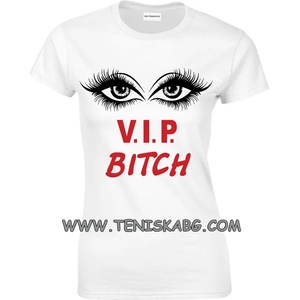 Fruit of the Loom Тениска със надпис - VIP Bitch