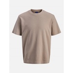 Jack and Jones Тениска Jack and Jones Men's Short Sleeve Crew Neck T-Shirt - Mocha Meringue