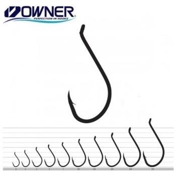 OWNER HÁČIKY 5115 čierny nikel veľ.1 7ks