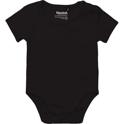 Neutral Dětské body s krátkým rukávem Černá