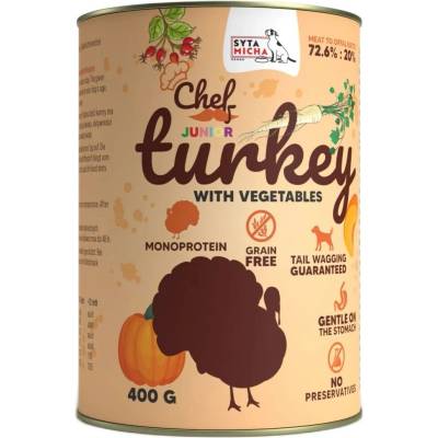 Syta Micha Chef Mono Turkey with vegetables Junior 400 g