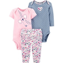 Carter's Set 3dielny body kr. rukáv body dl. rukáv tepláky Cutie dievča LBB