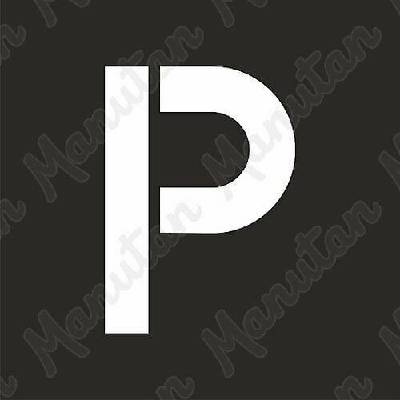 Šablona parkoviště, plast 470 x 470 x 0,5 mm
