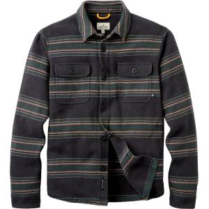 Passenger Мъжка риза с копчета Passenger Island Heavy Twill Shirt 2.0 Shirt - Faded Black Stripe (033-3321-0213)