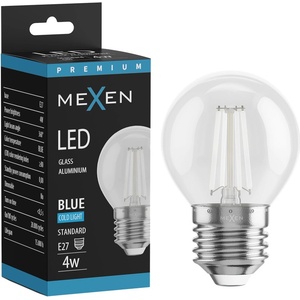 Mexen Vintis LED филамент крушка E27, G45, 4W, 55 lm, синя - L156-E27-04XX-47 (L156-E27-04XX-47)