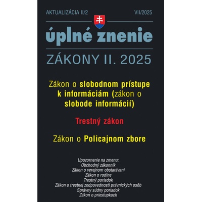 Aktualizácia II/2 - Sloboda informácii