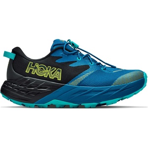HOKA Детски маратонки HOKA Kid's Speedgoat 7 Trail running shoes - Black / Night Glow Blue - размер 40 2/3 (EU) (702-5521-0218)