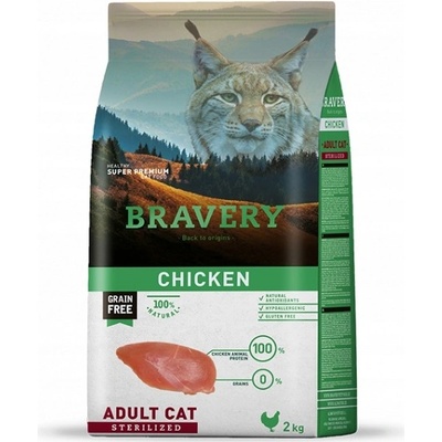Bravery cat STERILIZED chicken 2 kg