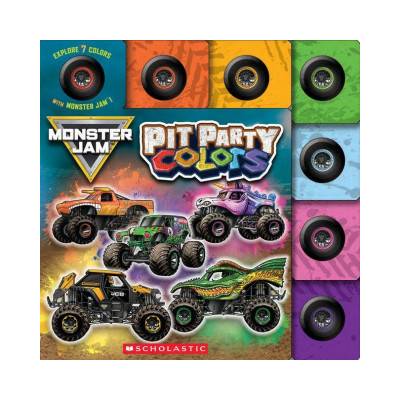 Pit Party Colors (Monster Jam Interactive Board Book with Tabs) | Neil Vandenberg